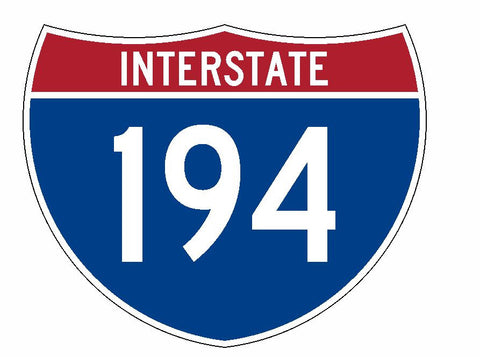 Interstate 194 Sticker R2325 Highway Sign Road Sign - Winter Park Products