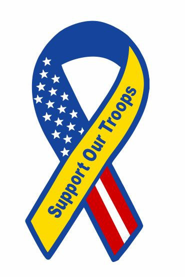 Support Our troops Sticker Military Armed Forces R1278 - Winter Park Products
