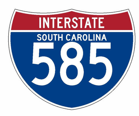 Interstate 585 Sticker R2303 South Carolina Highway Sign Road Sign - Winter Park Products