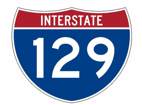 Interstate 129 Sticker R2004 Highway Sign Road Sign - Winter Park Products