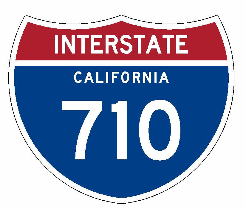 Interstate 710 Sticker R1989 California Highway Sign Road Sign - Winter Park Products