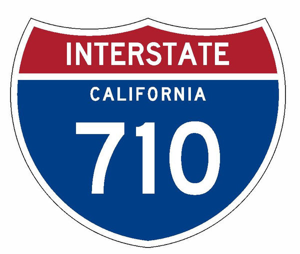 Interstate 710 Sticker R1989 California Highway Sign Road Sign – Winter ...