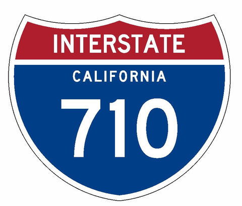 Interstate 710 Sticker R1989 California Highway Sign Road Sign - Winter Park Products