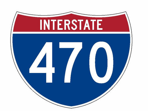 Interstate 470 Sticker R2063 Highway Sign Road Sign - Winter Park Products