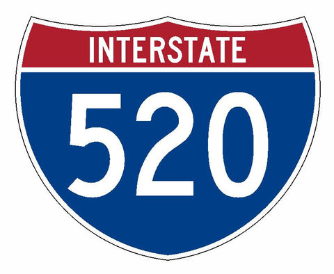 Interstate 520 Sticker R1997 Highway Sign Road Sign - Winter Park Products