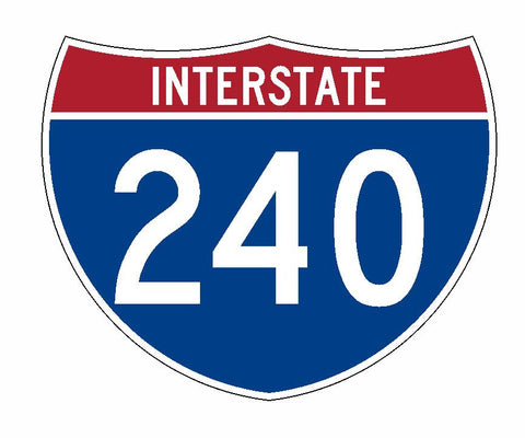 Interstate 240 Sticker R2026 Highway Sign Road Sign - Winter Park Products