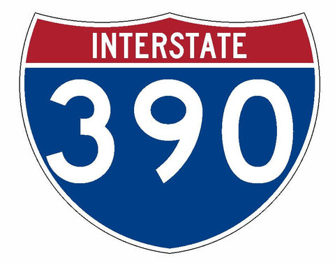Interstate 390 Sticker R2313 Highway Sign Road Sign - Winter Park Products