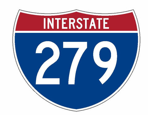 Interstate 279 Sticker R2087 Highway Sign Road Sign - Winter Park Products