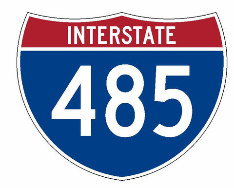 Interstate 485 Sticker R2302 Highway Sign Road Sign - Winter Park Products