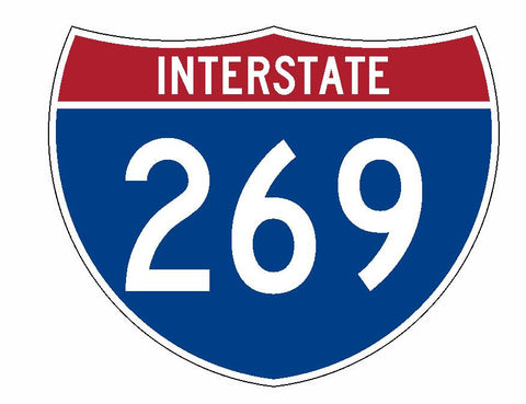 Interstate 269 Sticker R2057 Highway Sign Road Sign - Winter Park Products