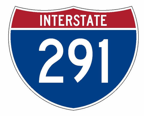 Interstate 291 Sticker R2320 Highway Sign Road Sign - Winter Park Products