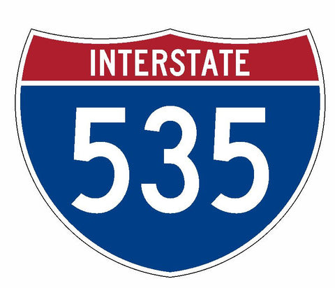 Interstate 535 Sticker R2021 Highway Sign Road Sign - Winter Park Products