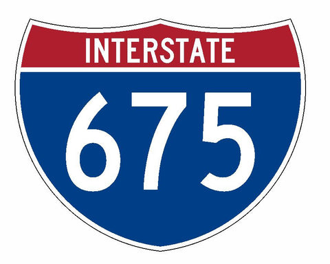 Interstate 675 Sticker R2074 Highway Sign Road Sign - Winter Park Products