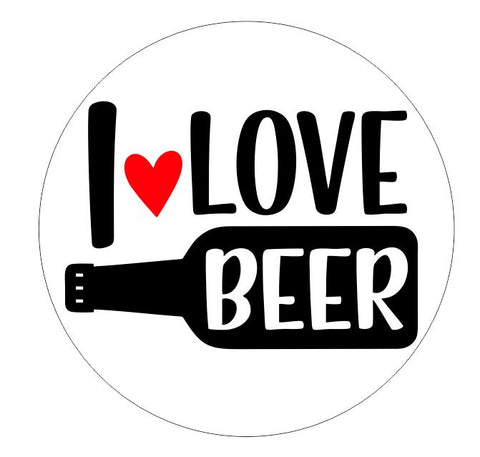 I Love Beer Sticker Decal R6248 Funny Sticker
