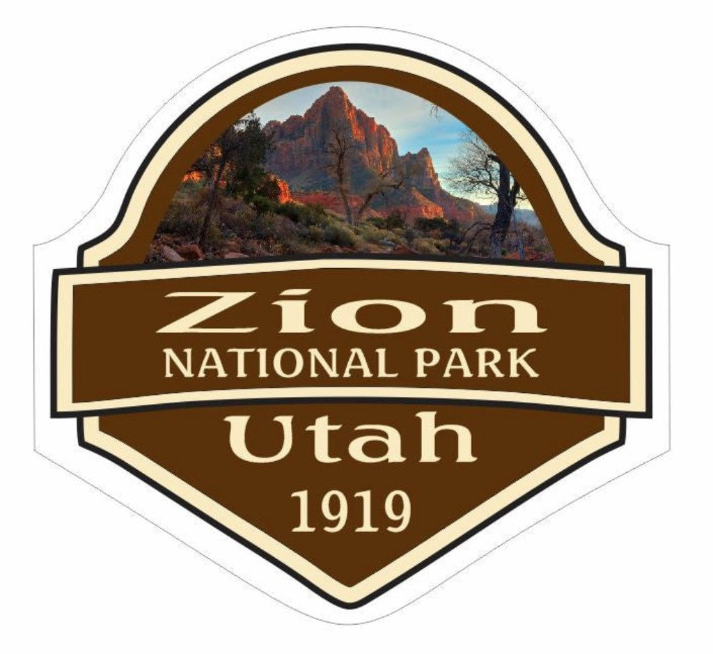 Zion National Park Sticker Decal R1465 Utah - Winter Park Products