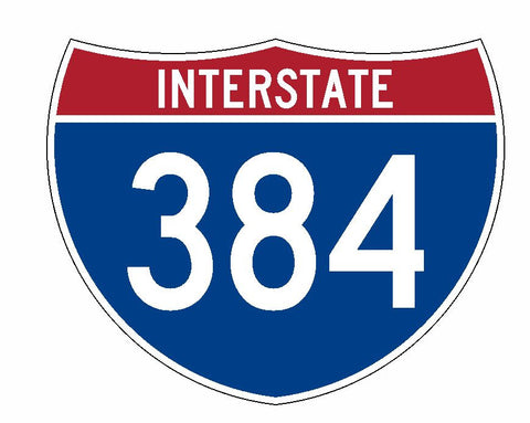 Interstate 384 Sticker R2111 Highway Sign Road Sign - Winter Park Products