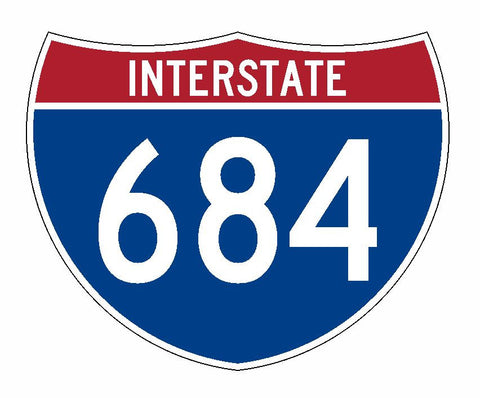 Interstate 684 Sticker R2112 Highway Sign Road Sign - Winter Park Products