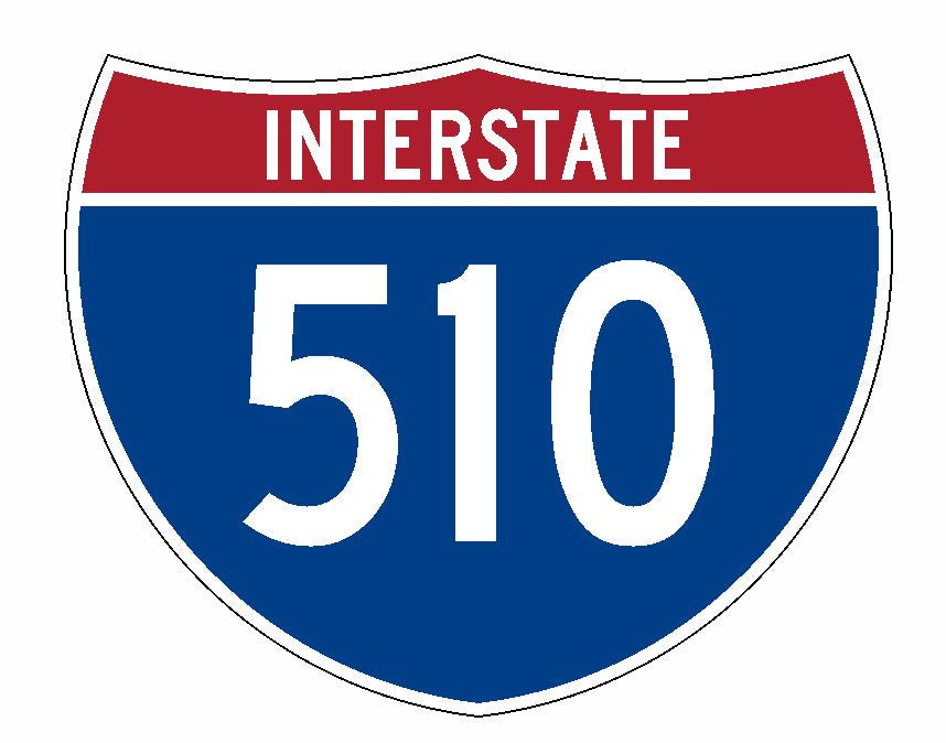 Interstate 510 Sticker R1986 Highway Sign Road Sign - Winter Park Products