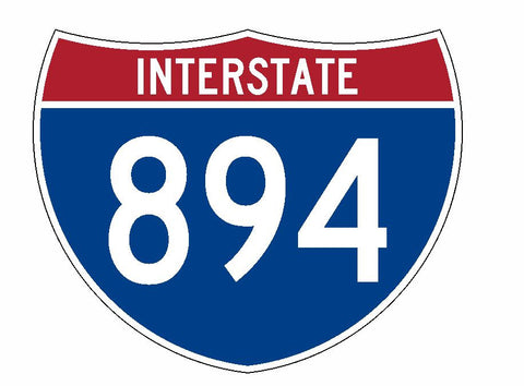 Interstate 894 Sticker R2331 Highway Sign Road Sign - Winter Park Products