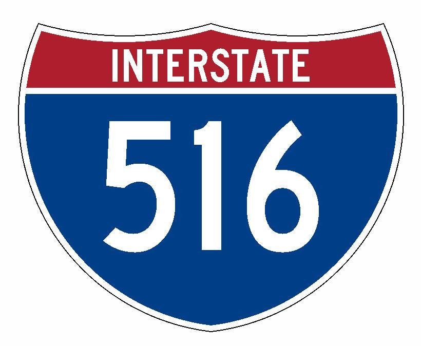Interstate 516 Sticker R1995 Highway Sign Road Sign - Winter Park Products
