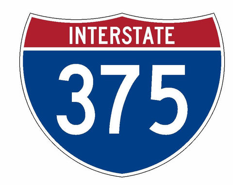 Interstate 375 Sticker R2071 Highway Sign Road Sign - Winter Park Products