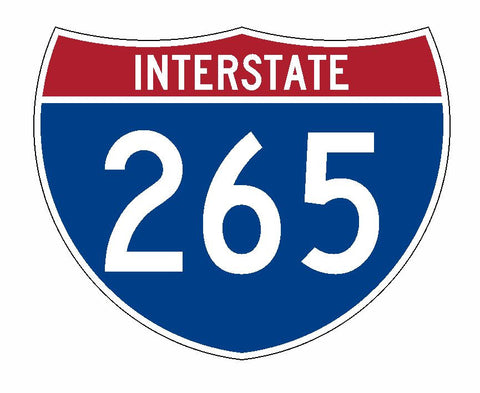 Interstate 265 Sticker R2049 Highway Sign Road Sign - Winter Park Products