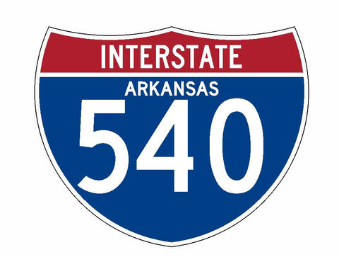 Interstate 540 Sticker R2032 Arkansas Highway Sign Road Sign - Winter Park Products