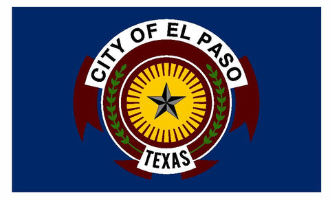 El Paso Texas Flag Sticker / Decal F660 - Winter Park Products