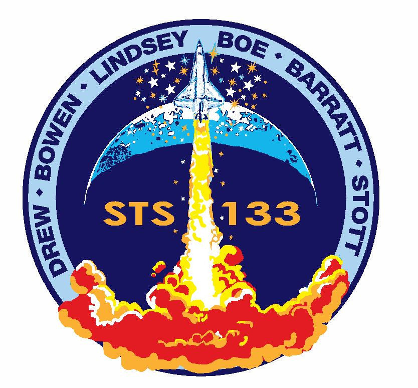 STS-133 Nasa Discovery Sticker M567 Space Program - Winter Park Products