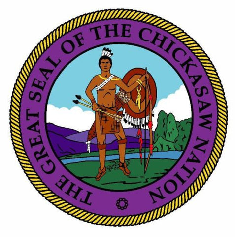 Seal of The Chickasaw Nation Sticker / Decal R734 - Winter Park Products