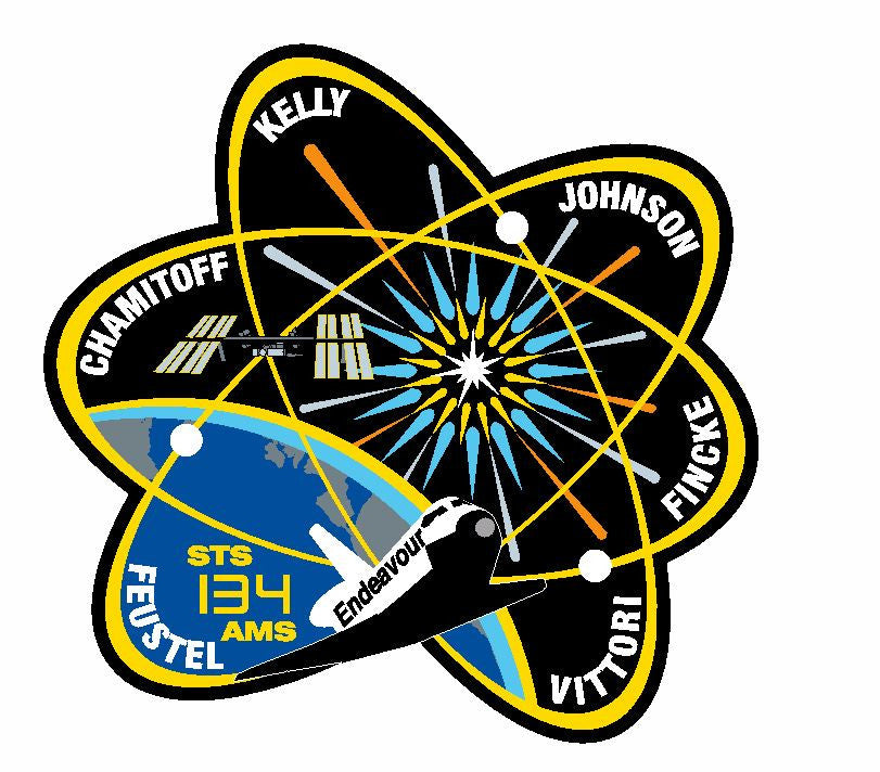 STS-134 Nasa Endeavour Sticker M566 Space Program - Winter Park Products