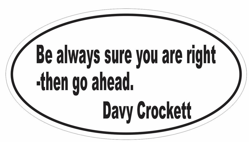 Pack of 100 Davy Crockett Oval Stickers - Winter Park Products