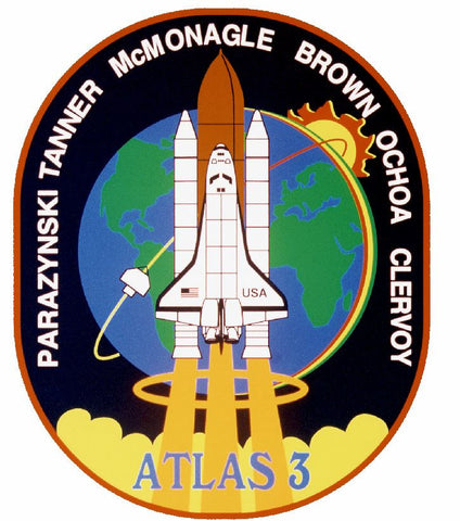 STS-66 Nasa Atlantis Sticker M583 Space Program - Winter Park Products