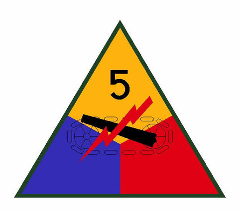 5th Armored Division Sticker Military Decal M354 - Winter Park Products
