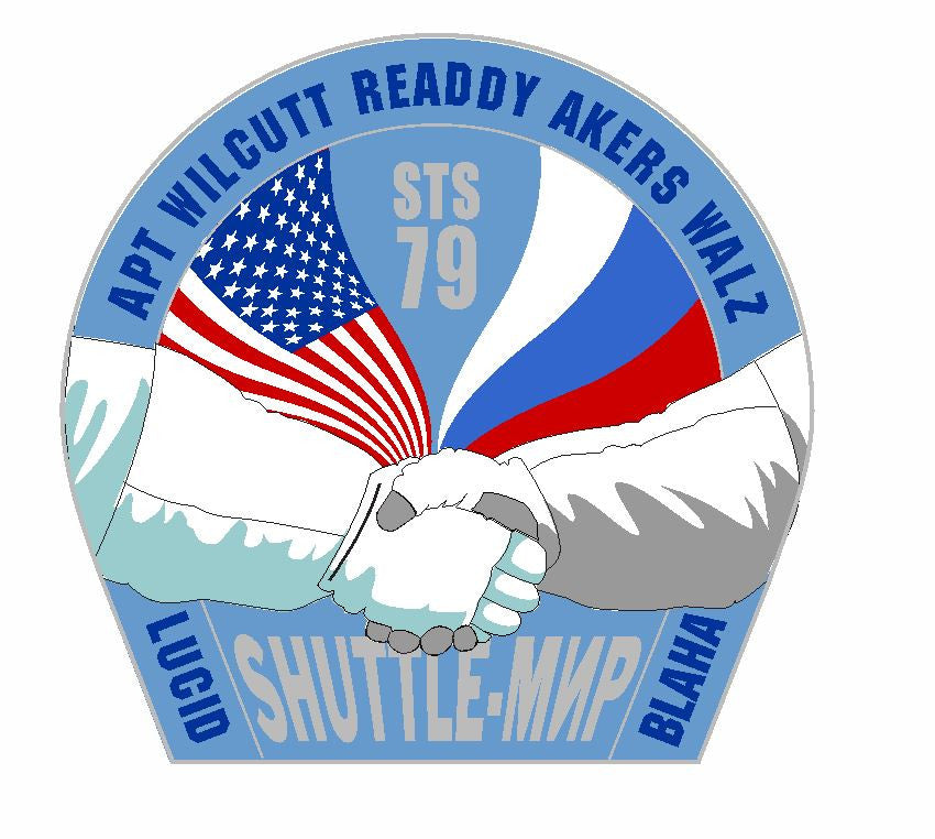STS-79 Nasa Atlantis Sticker M553 Space Program - Winter Park Products