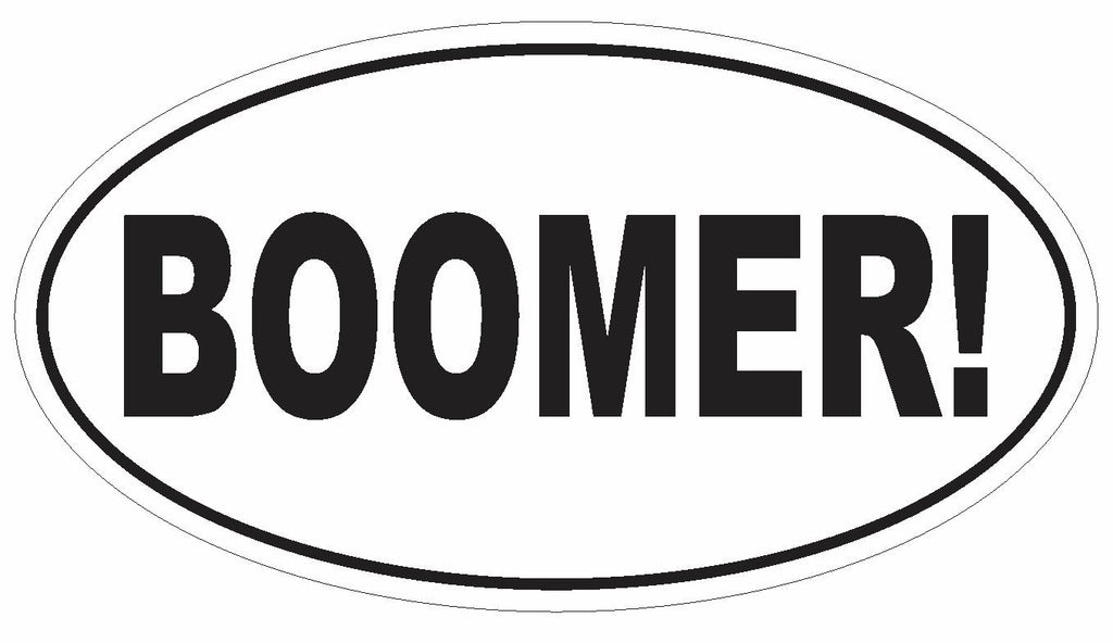 OKLAHOMA OU BOOMER SOONERS Oval Bumper Sticker or Helmet Sticker D3006 Baby Boom - Winter Park Products