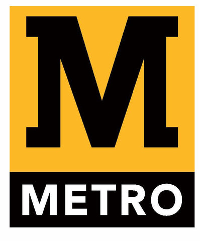 Metro Railroad TRAIN Sticker / Decal R659 - Winter Park Products