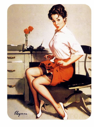 Vintage Style Pin Up Girl Sticker P66 Pinup Girl Sticker - Winter Park Products