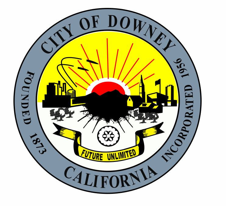 Downey California Seal Sticker Decal R818 - Winter Park Products