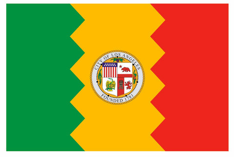 City of Los Angeles California Flag Sticker Decal F696 - Winter Park Products