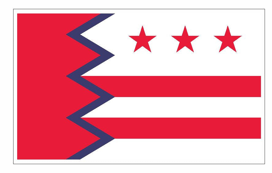 Washington Maine Flag Sticker / Decal F672 - Winter Park Products