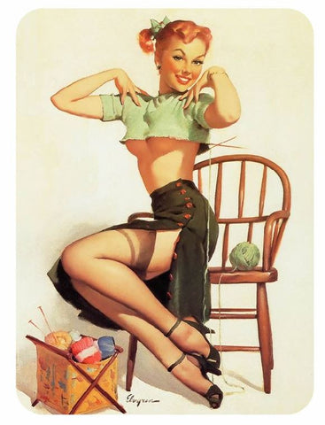 Vintage Style Pin Up Girl Sticker P52 Pinup Girl Sticker - Winter Park Products