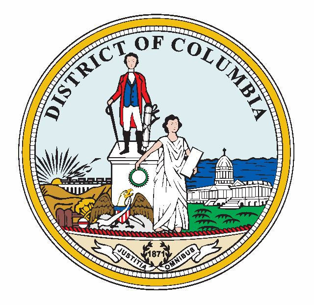Seal of Washington DC Sticker / Decal R682 - Winter Park Products