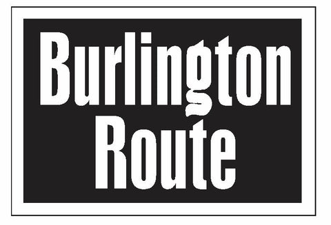 Burlington Route Railroad TRAIN Sticker / Decal R661 - Winter Park Products