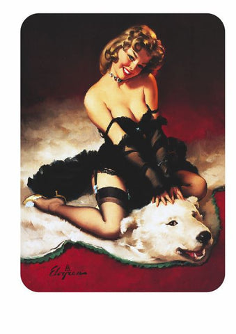 Vintage Style Pin Up Girl Sticker P17 Pinup Girl Sticker - Winter Park Products