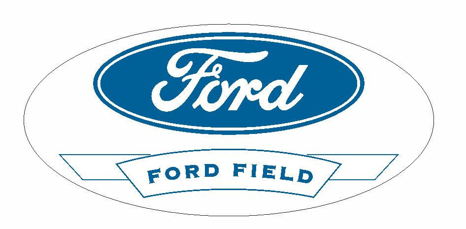 Ford Field Sticker Decal S44 - Winter Park Products