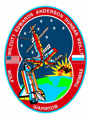 STS-89 Nasa Endeavour Sticker M543 Space Program - Winter Park Products