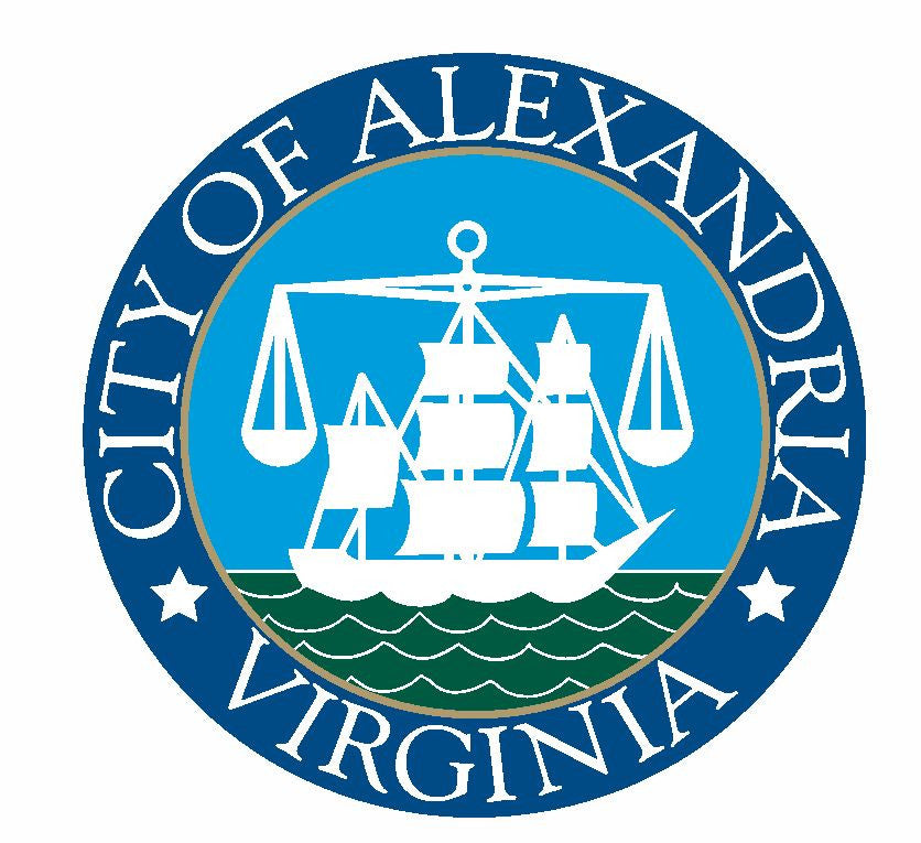 Seal of Alexandria Virginia Sticker / Decal R706 - Winter Park Products