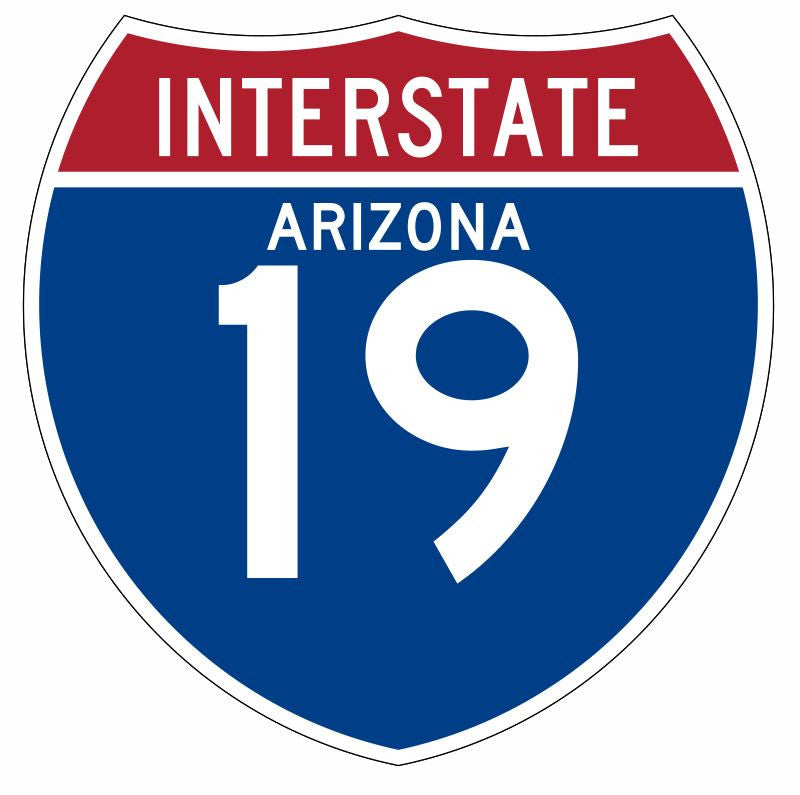 Interstate 19 Sticker Decal R892 Highway Sign - Winter Park Products