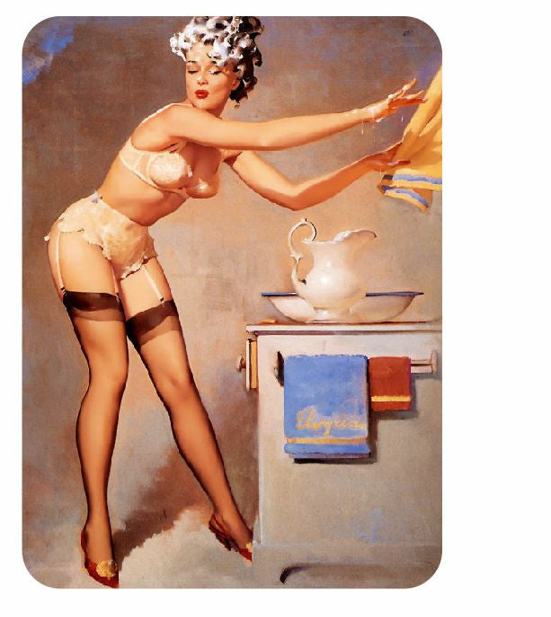 Vintage Style Pin Up Girl Sticker P35 Pinup Girl Sticker - Winter Park Products